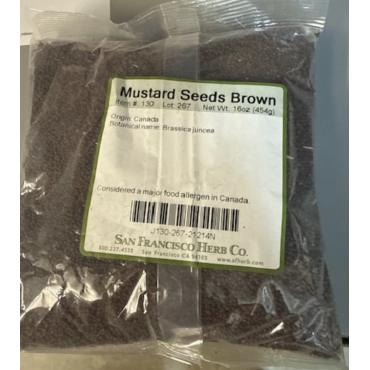 mustard seeds (brown)