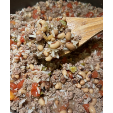 Creole Black-eyed Peas and Rice Dish 